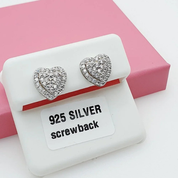 "925 Sterling Silver Cubic Zirconia Earrings, U19254595 - Picture 8 of 11